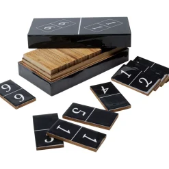Sonstiges & Zubehör Accessoires-KARE Design Deko Objekt Domino Schwarz 24X7Cm