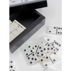 Sonstiges & Zubehör Accessoires-KARE Design Deko Objekt Domino Schwarz/Weis 14X5Cm