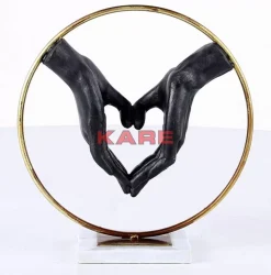 Deko & Geschenkartikel-KARE Design Deko Objekt Elements Heart Hand 33,5Cm