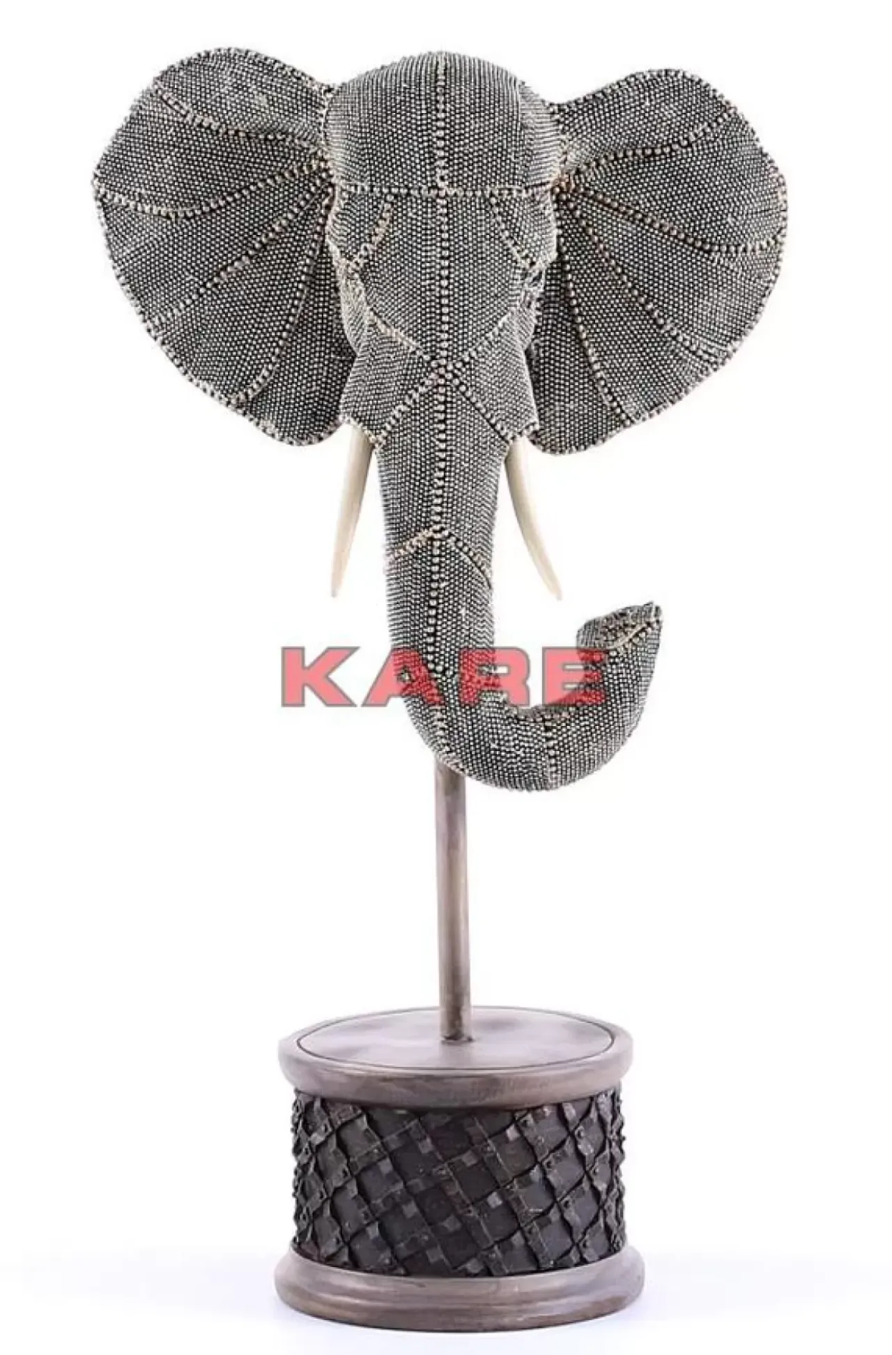Deko & Geschenkartikel-KARE Design Deko Objekt Elephant Head Pearls 49Cm