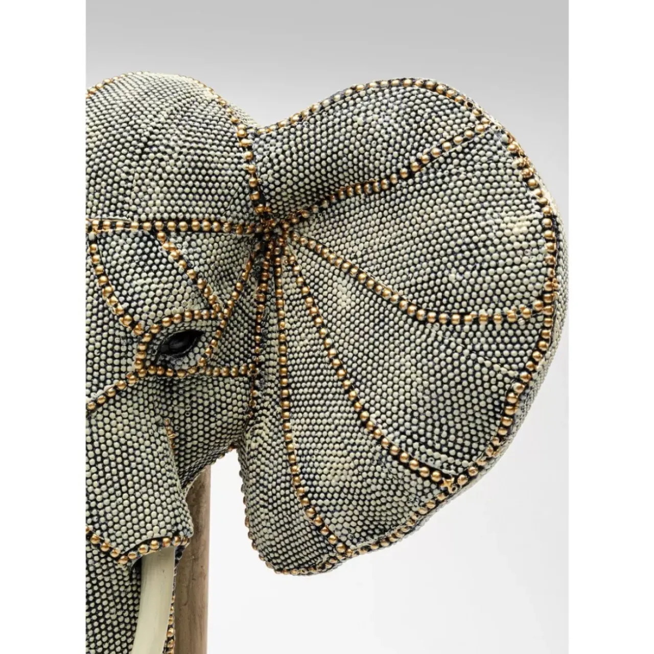 Deko & Geschenkartikel-KARE Design Deko Objekt Elephant Head Pearls 49Cm