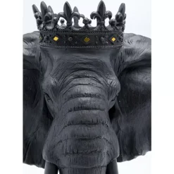 Deko & Geschenkartikel-KARE Design Deko Objekt Elephant Royal Schwarz 57Cm