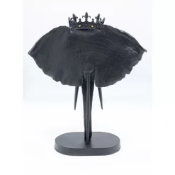 Deko & Geschenkartikel-KARE Design Deko Objekt Elephant Royal Schwarz 57Cm