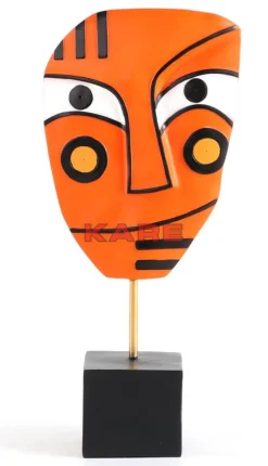Deko & Geschenkartikel-KARE Design Deko Objekt Face Orange 50Cm