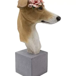 Deko & Geschenkartikel-KARE Design Deko Objekt Fiori Greyhound 47Cm