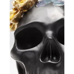Deko & Geschenkartikel-KARE Design Deko Objekt Flower Skull 22Cm