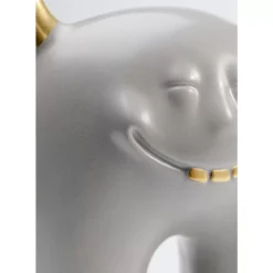 Deko & Geschenkartikel-KARE Design Deko Objekt Funny Teeth Grau 15Cm