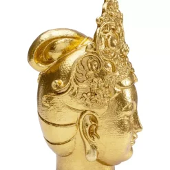 Deko & Geschenkartikel-KARE Design Deko Objekt Goddess Head Gold 39Cm