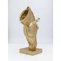 Deko & Geschenkartikel-KARE Design Deko Objekt Horse Face Gold 72Cm
