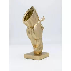 Deko & Geschenkartikel-KARE Design Deko Objekt Horse Face Gold 57Cm