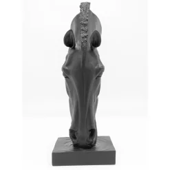 Deko & Geschenkartikel-KARE Design Deko Objekt Horse Face Schwarz 72Cm