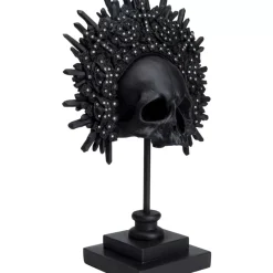 Deko & Geschenkartikel-KARE Design Deko Objekt King Skull Schwarz