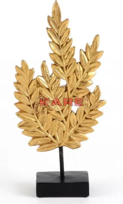 Deko & Geschenkartikel-KARE Design Deko Objekt Leaves Gold 14Cm