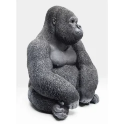 Deko & Geschenkartikel-KARE Design Deko Objekt Monkey Gorilla Side Medium Schwarz
