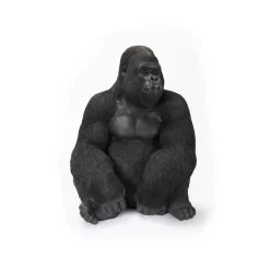 Deko & Geschenkartikel-KARE Design Deko Objekt Monkey Gorilla Side Xl Schwarz
