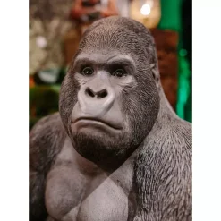 Deko & Geschenkartikel-KARE Design Deko Objekt Monkey Gorilla Side Xl Schwarz