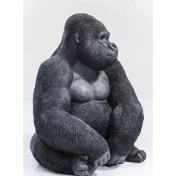 Deko & Geschenkartikel-KARE Design Deko Objekt Monkey Gorilla Side Xl Schwarz