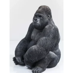 Deko & Geschenkartikel-KARE Design Deko Objekt Monkey Gorilla Side Xl Schwarz