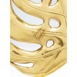 Deko & Geschenkartikel-KARE Design Deko Objekt Monstera Leaf Gold 36Cm