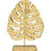 Deko & Geschenkartikel-KARE Design Deko Objekt Monstera Leaf Gold 26Cm