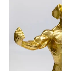 Deko & Geschenkartikel-KARE Design Deko Objekt Muscle Dog Gold