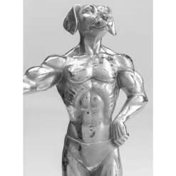 Deko & Geschenkartikel-KARE Design Deko Objekt Muscle Dog Silber