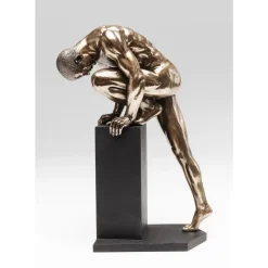 Deko & Geschenkartikel-KARE Design Deko Objekt Nude Man Stand Bronze 35Cm