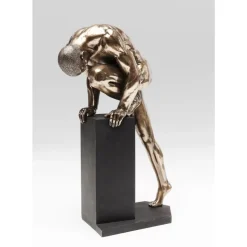 Deko & Geschenkartikel-KARE Design Deko Objekt Nude Man Stand Bronze 35Cm