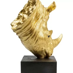 Deko & Geschenkartikel-KARE Design Deko Objekt Rhino Gold
