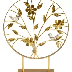 Deko & Geschenkartikel-KARE Design Deko Objekt Singing Birds Gold 38Cm
