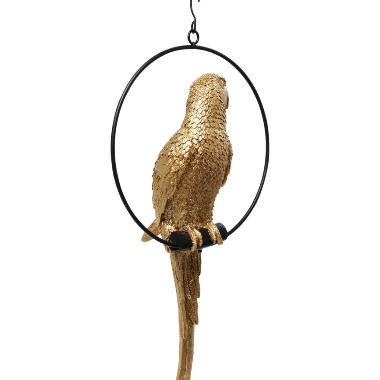Deko & Geschenkartikel-KARE Design Deko Objekt Swinging Parrot Gold