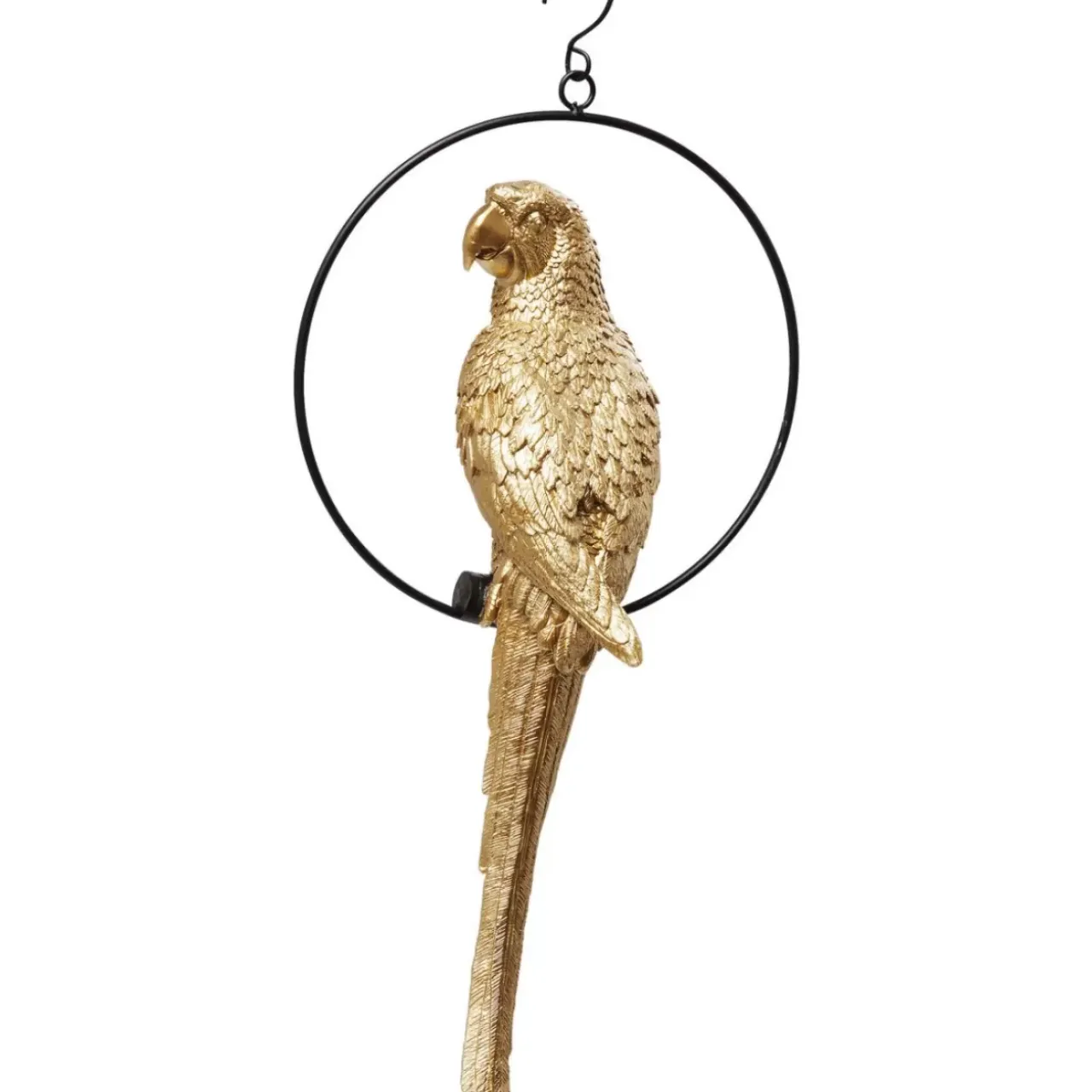 Deko & Geschenkartikel-KARE Design Deko Objekt Swinging Parrot Gold