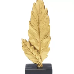 Deko & Geschenkartikel-KARE Design Deko Objekt Two Leaves Gold 9Cm