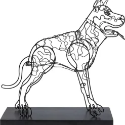 Deko & Geschenkartikel-KARE Design Deko Objekt Wire Attack Dog 36Cm