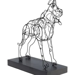 Deko & Geschenkartikel-KARE Design Deko Objekt Wire Attack Dog 36Cm