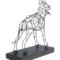 Deko & Geschenkartikel-KARE Design Deko Objekt Wire Attack Dog 36Cm