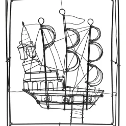 Deko & Geschenkartikel-KARE Design Deko Objekt Wire Sail Boat 28Cm
