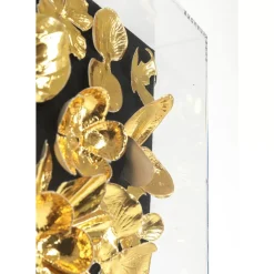 Bilder-KARE Design Deko Rahmen Gold Flower 60X60Cm
