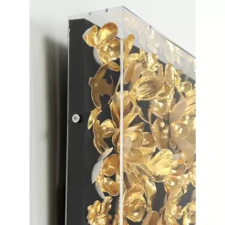 Bilder-KARE Design Deko Rahmen Gold Flower 60X60Cm