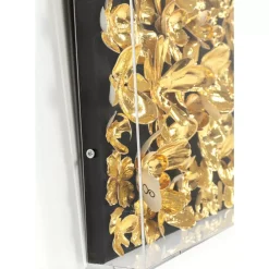 Bilder-KARE Design Deko Rahmen Gold Flower 60X60Cm