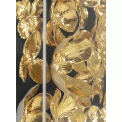 Bilder-KARE Design Deko Rahmen Gold Flower 60X60Cm