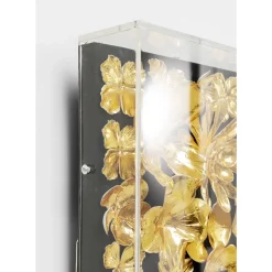 Bilder-KARE Design Deko Rahmen Gold Flower 80X80Cm