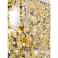 Bilder-KARE Design Deko Rahmen Gold Flower 80X80Cm