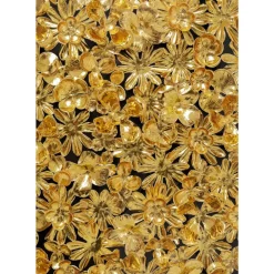 Bilder-KARE Design Deko Rahmen Gold Flower 80X80Cm