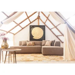 Bilder-KARE Design Deko Rahmen Golden Snail 120X120Cm