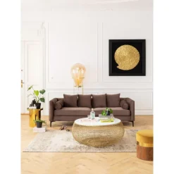 Bilder-KARE Design Deko Rahmen Golden Snail 120X120Cm
