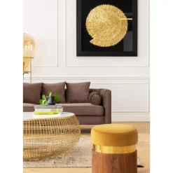 Bilder-KARE Design Deko Rahmen Golden Snail 120X120Cm