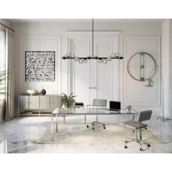 Bilder-KARE Design Deko Rahmen Silver Flower 100X100Cm