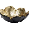 Deko & Geschenkartikel-KARE Design Deko Schale Flower Bloom Schwarz Gold O20Cm