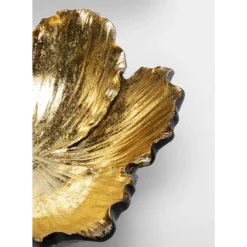 Deko & Geschenkartikel-KARE Design Deko Schale Flower Bloom Schwarz Gold O20Cm